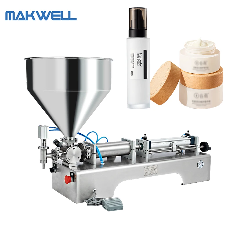 Small semi-automaticCheap Price Semi-automatic Cosmetic Cream Lotion face cream shampoo Filling Machine