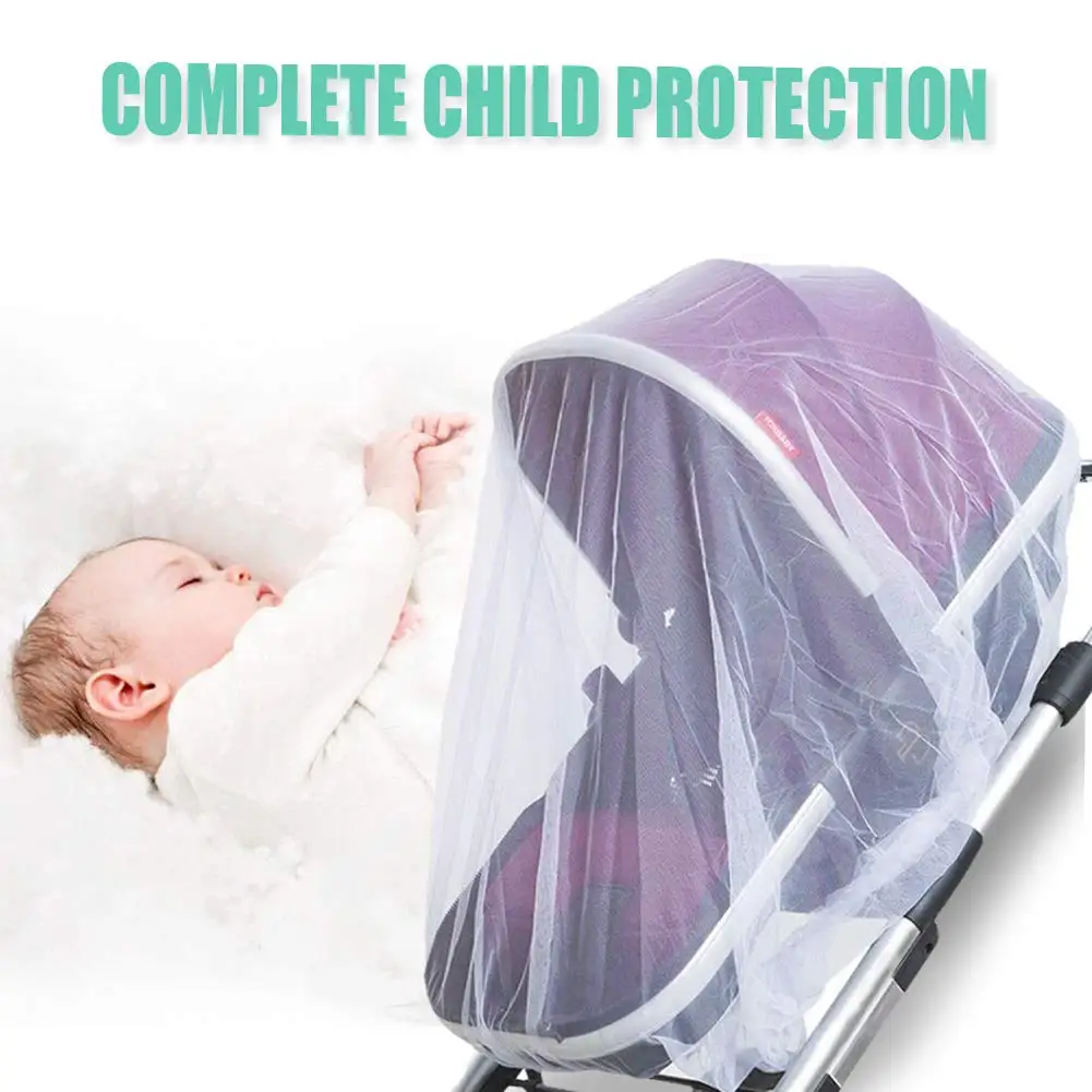 2 Pack Universal Fit Baby Stroller Mosquito Net,  Bug Net for Strollers, Bassinets & Cradles