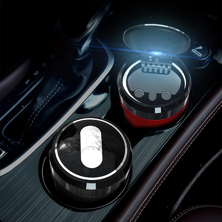 car ashtray 2022 car ashtray with lighter air purifier ashtray car smokeless usb
