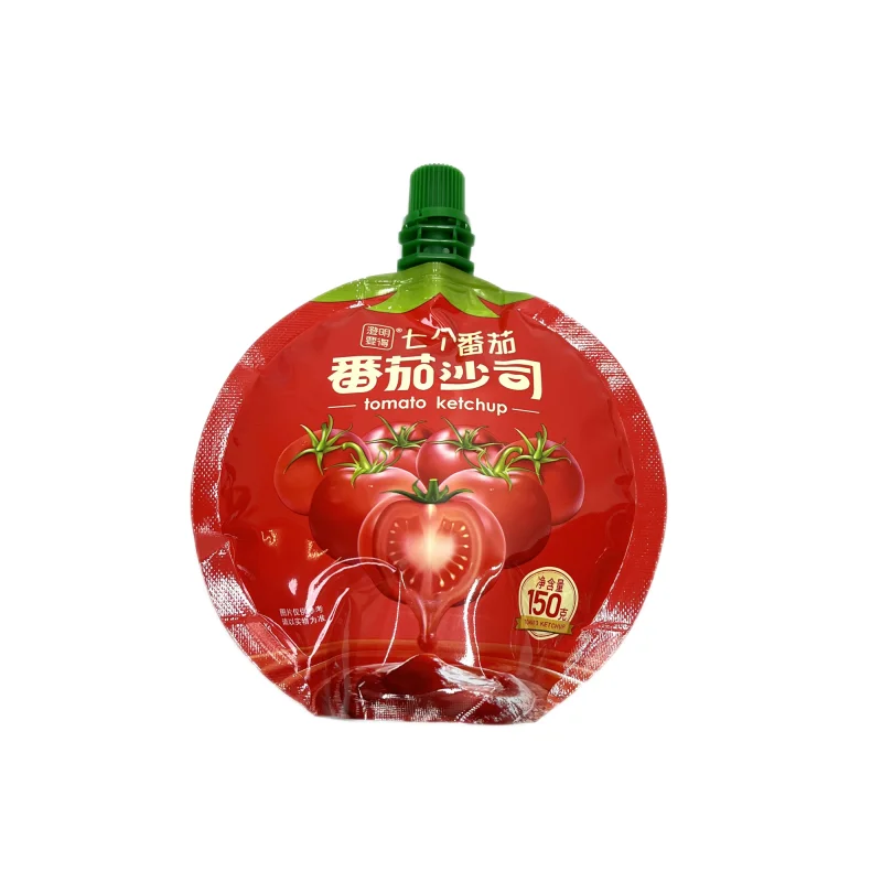 Plastic packaging bags tomato ketchup Spout Pouch Sauce Packing Juice Bag