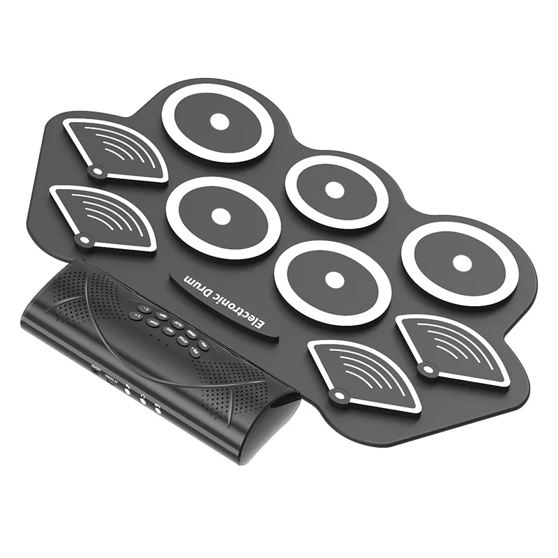 wholesale drum pad roll up drum kit electronic drum set bateria electronica kids toys musical instruments