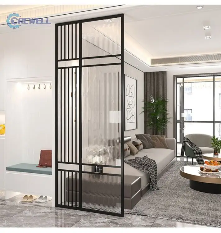 Buy discount make a room mild steel antique copper satin hollow out room divider for residential