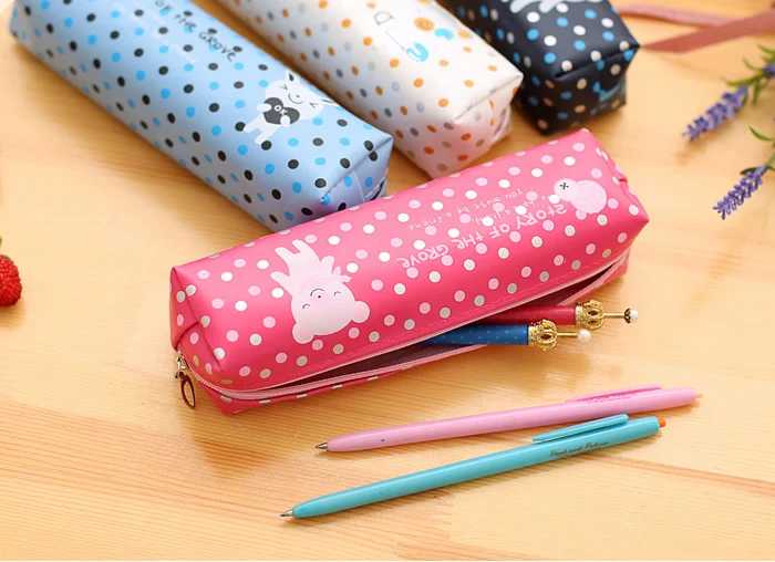 cheap promotion polyester custom pencil bag kids children Pen case