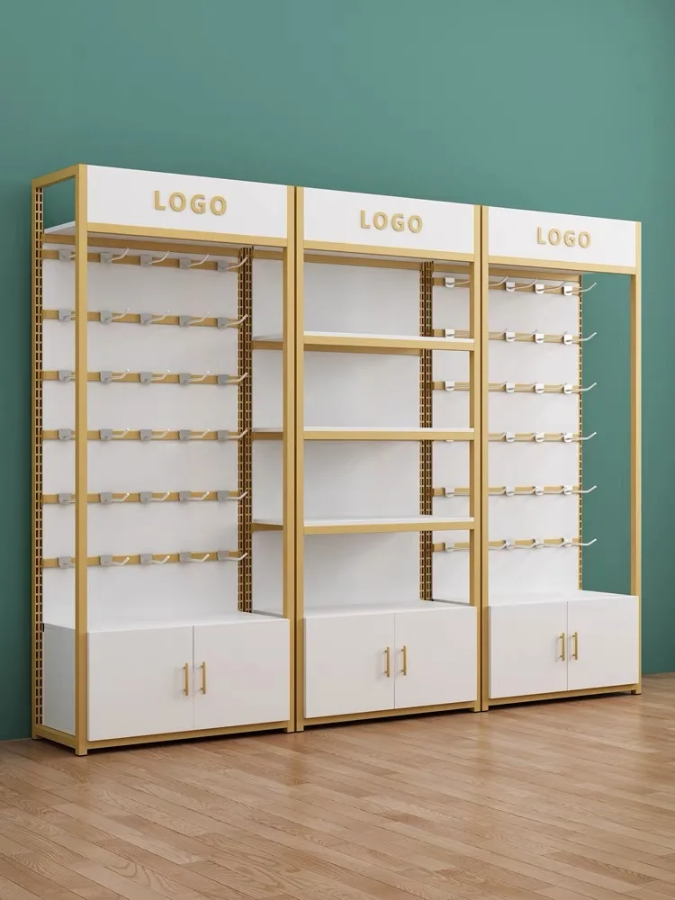 Custom wooden wood rack supermarket shelf rack with metal frame supermarket metal shelving