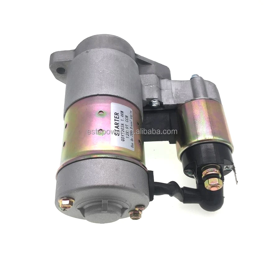 diesel engine spare parts diesel generator PMGR Starter 2V80 12V 1.4KW 2V80 24V 1.7KW 9T CCW for KM2V80 KD2V80 EV80