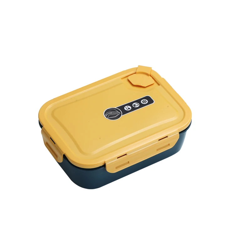 Custom logo Microwave Dishwasher Safe BPA Free Meal Pre Food Container 3 Compartments Bento Plastic Lunch Box