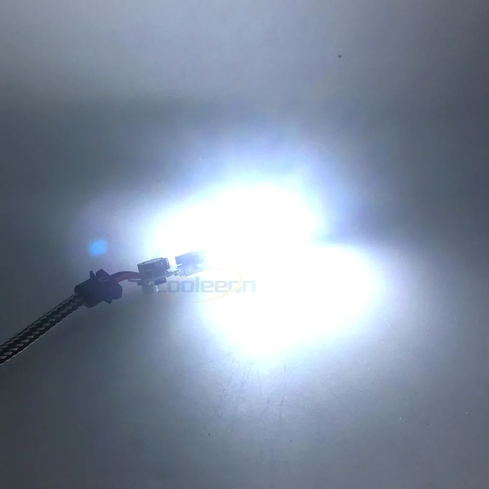 Cooleeon H1 H3 H4 H7 For C6 Series Car Blulbs Cold White 15W Auto Truck Headlight COB Chip LED Light Headlamp COB
