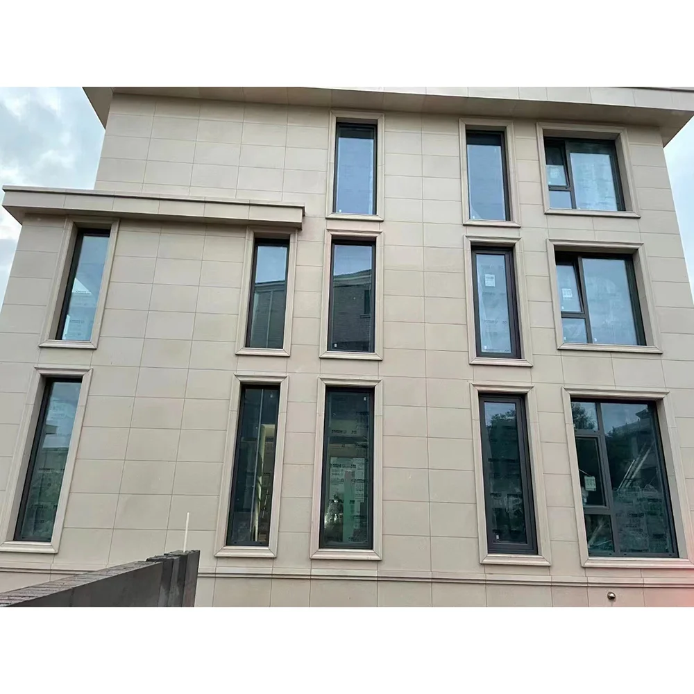 Customized villa house natural white/beige limestone wall cladding