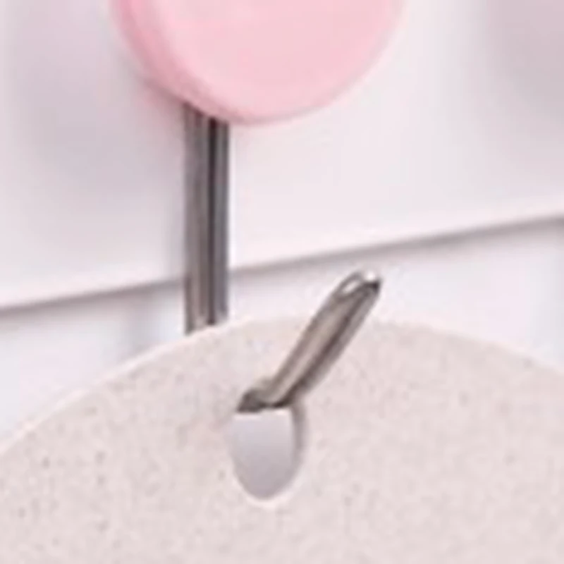 2 Pcs/set Funky wall mounted sticky hook non-marking hooks wall mounted bathroom storage rack shelves nail-free sticky hooks