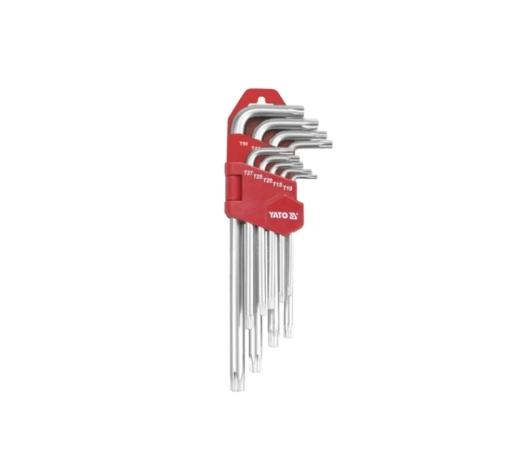 YATO YT-0512 TORX KEY SET 9PCS  T10-T50 LONG WHOLESALE  CR-V HEX KEY HAND TOOLS HEX&TORX KEY&SETS