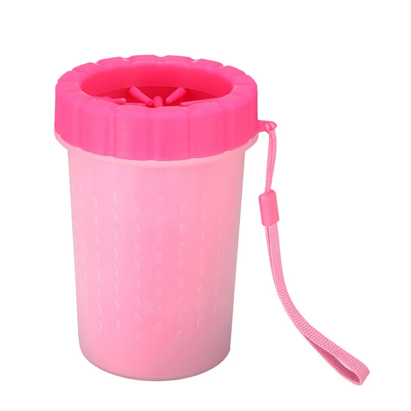 2023 New Style Wholesale Pet Paw Wash Supplies Portable Dog Feet Cleaner Washing Pet Paw Foot Washer Cup Cylinder Sustainable