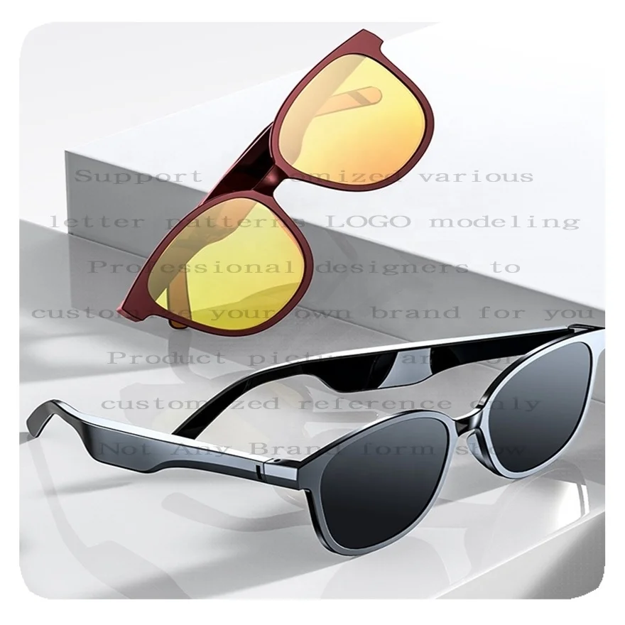 NEW Wireless Speaker Headset Headphone Music Glasses Audio Blue Tooth Smart Sunglasses Custom Logo Digital Glass PC Ac Unisex
