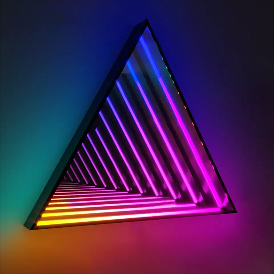 Новинка 20223 г. настенный светильник RGB для помещений светящийся цветной зеркальный дома бара ночного клуба