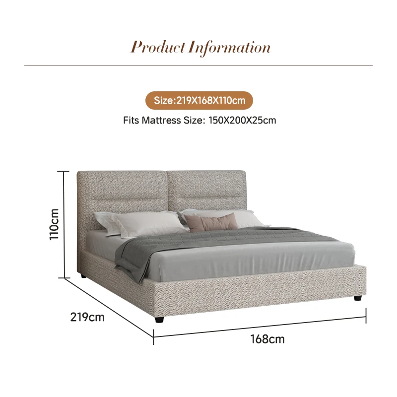 AIDI Hot Sale Smart Adjustable Inner Height 50mm Round Plastic Sofa Feet Double Bed Frame Soft Bed