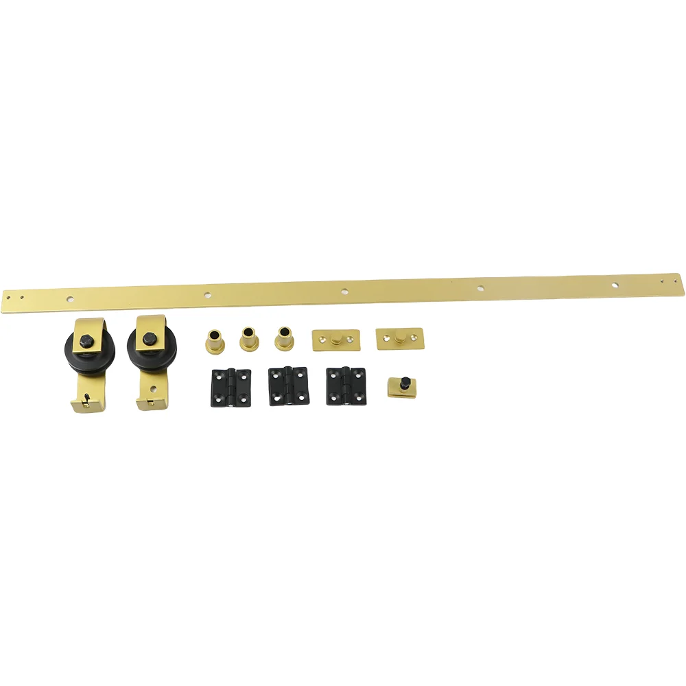 Bifold Barn Door Hardware Kit Folding double door sliding track door pulley accessories track