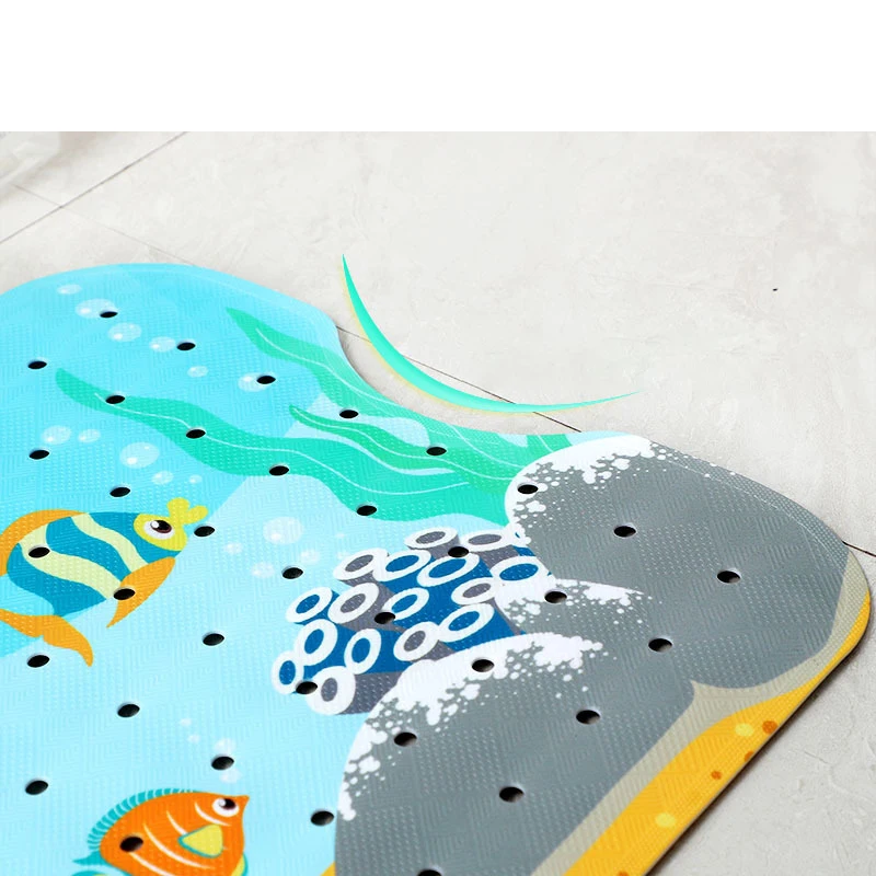 Extra Long Baby Cartoon Non Slip Bath Mat for Tub Custom Print Anti Slip Children Toddler Bathtub Shower Mat