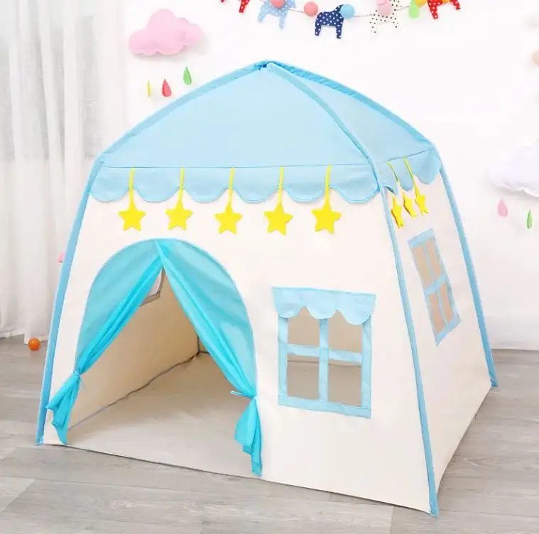 Kids Fairy Tale Play Tent For Girls Boys Princess Indoor Playhouse Castle Play Tents With Carry Bag