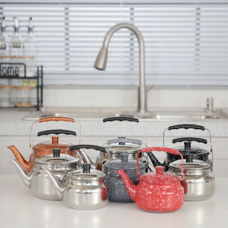 Tea Pot Stainless Steel kettle Set Glass Chinese Vacuum Insulated Cup Metal Coffee Pots Japanese Blue And Cups Modern tea pot