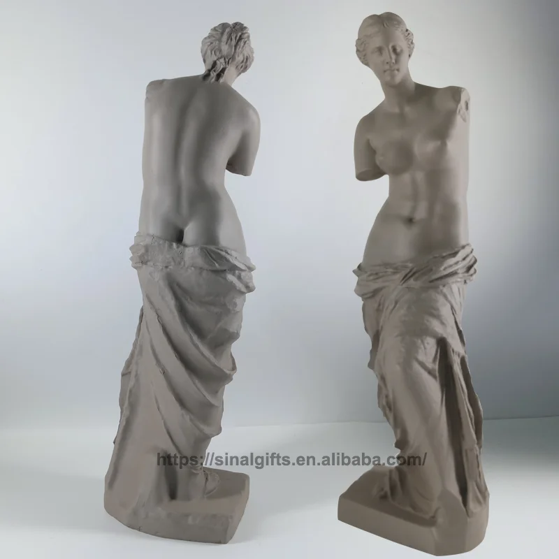Modern New Roman High Quality Polyresin Greek Venus De Milo God Desktop Marble Mythology Lady Sculpture Statue