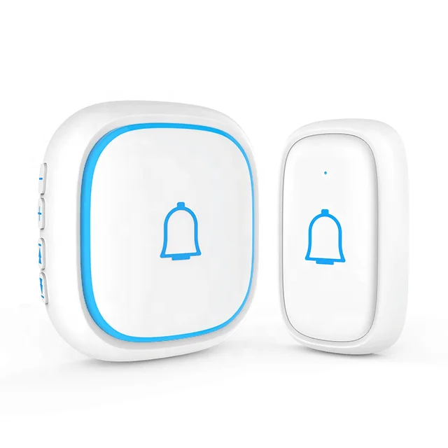 Последний дверной звонок беспроводной 300 м Диапазон Батареи Источник питания беспроводной дверной звонок комплект