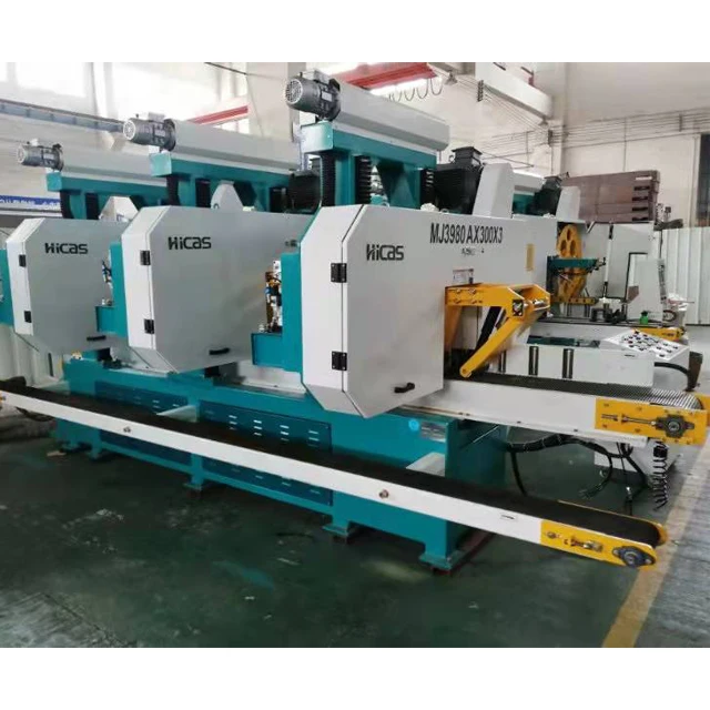 FKAI MJ380 Automatic horizontal band saw for wood cutting