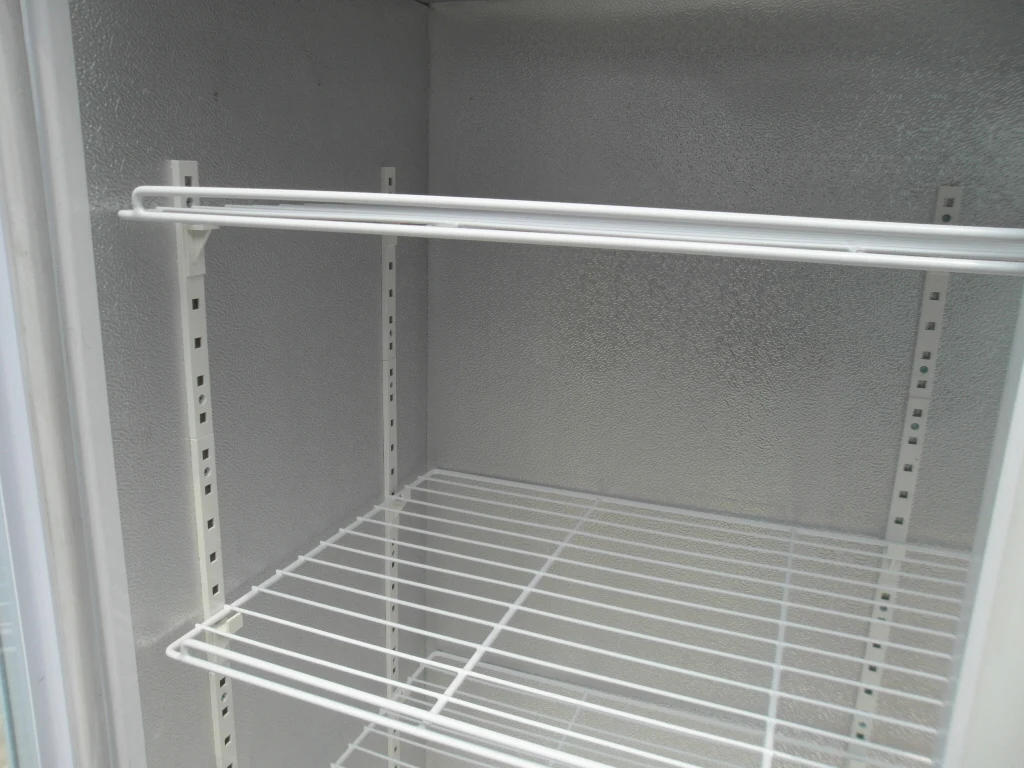 Large capacity double layer glass doors standing drink freezer upright Beverage bar fridge refrigerator