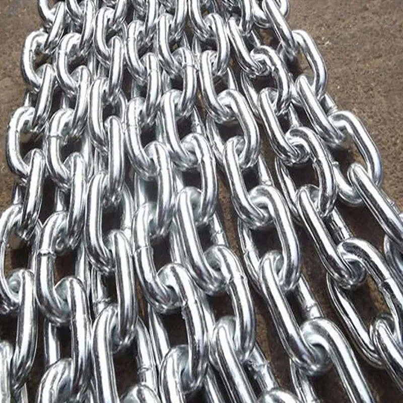 Manufactured factory hot sale silver 6-38MM G80 G100 lifting chain anchor lifting chain sling