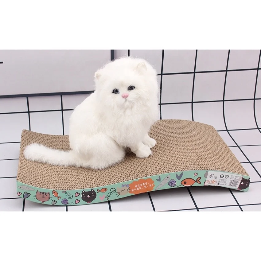 
Wholesale Corrugated Cat Lounge Cardboard Cat Corrugated Scratcher Board Pet Toys 