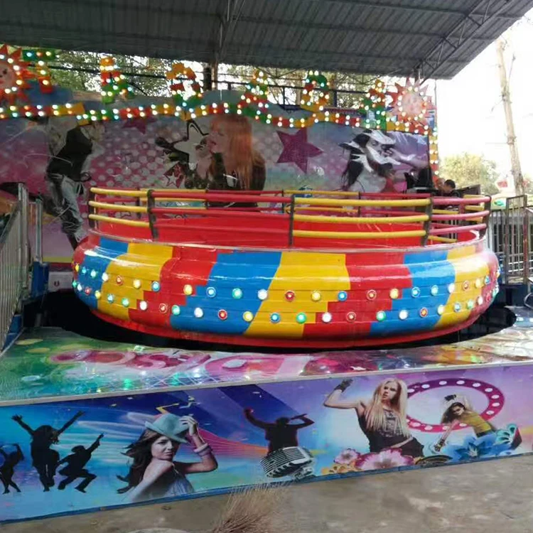 Outdoor fairground equipment funfair ride amusement park 24 seats turntable disco tagada ride for sale