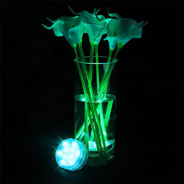 10 LED Submersible Lights Underwater Pool Lights RGB 13 LED With Remote Controller