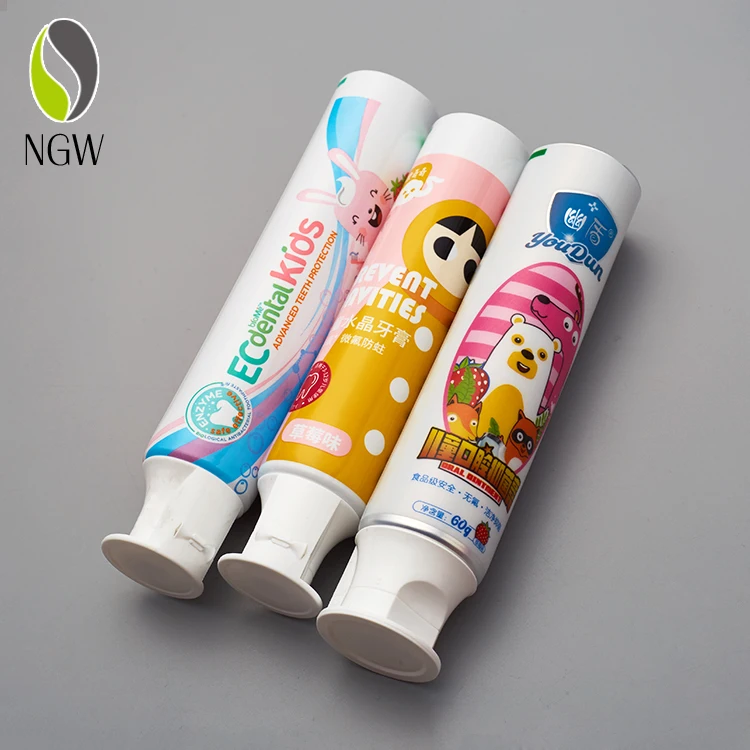 Aluminum / Plastic Material Empty Laminated Tube For Toothpaste