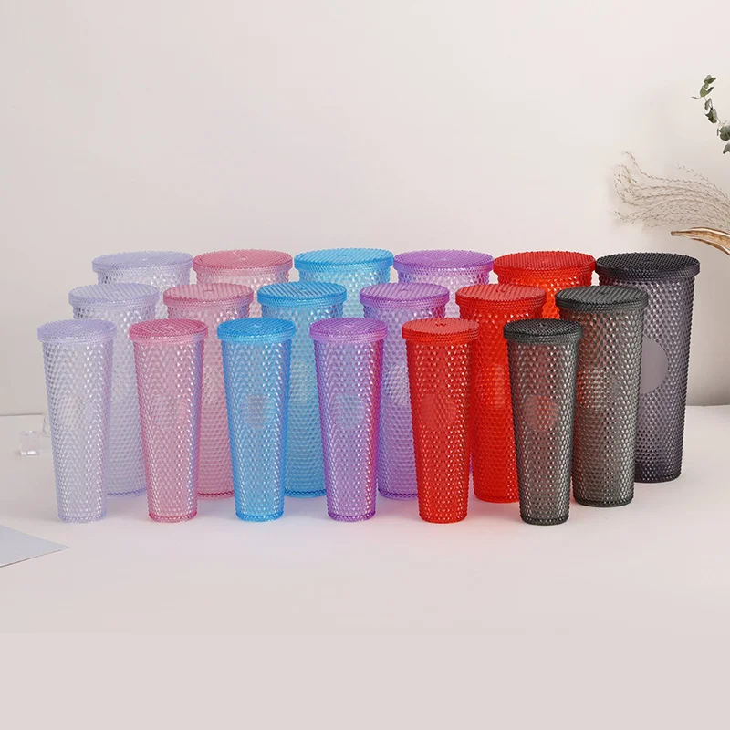 Wholesale in Bulk Gift Set 30oz 24oz 16oz Buy 1 Get 3 USA Black Studded Coffee Tumbler Cup with Straw