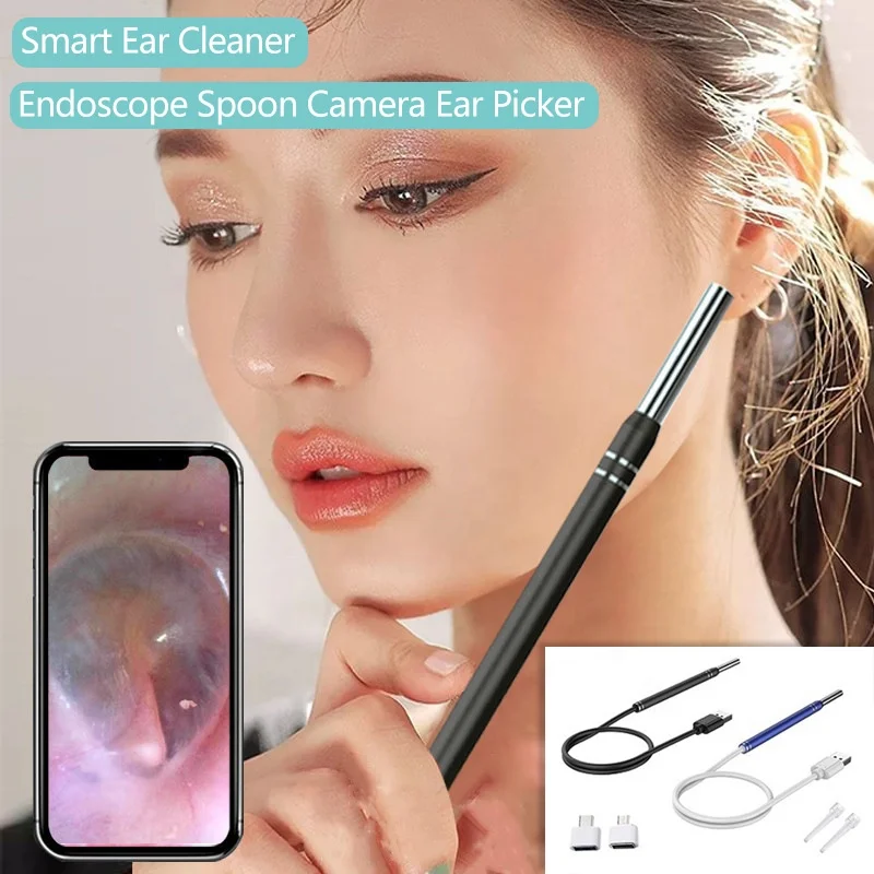 OTG 5.5mm Smart Visual Earpick Endoscope Spoon Ear Cleaner Camera Otoscope