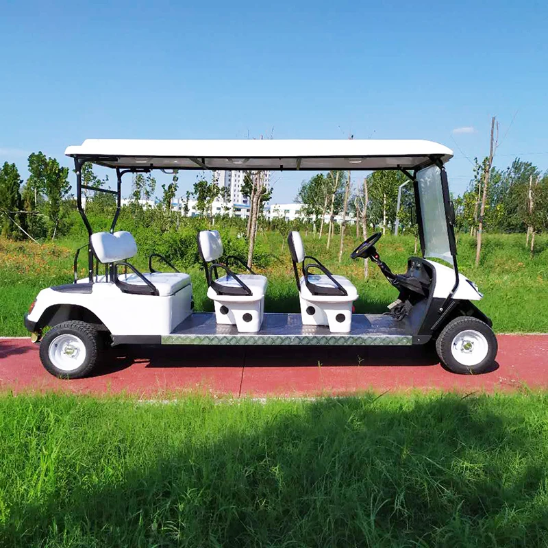 China Brand high quality cheap price sightseeing car electric golf buggy KEPLER model A 6 seats golf cart for sale