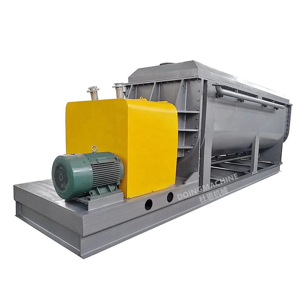 Горизонтальная лопастная сушилка KJG в форме полого клина для отходов осадка