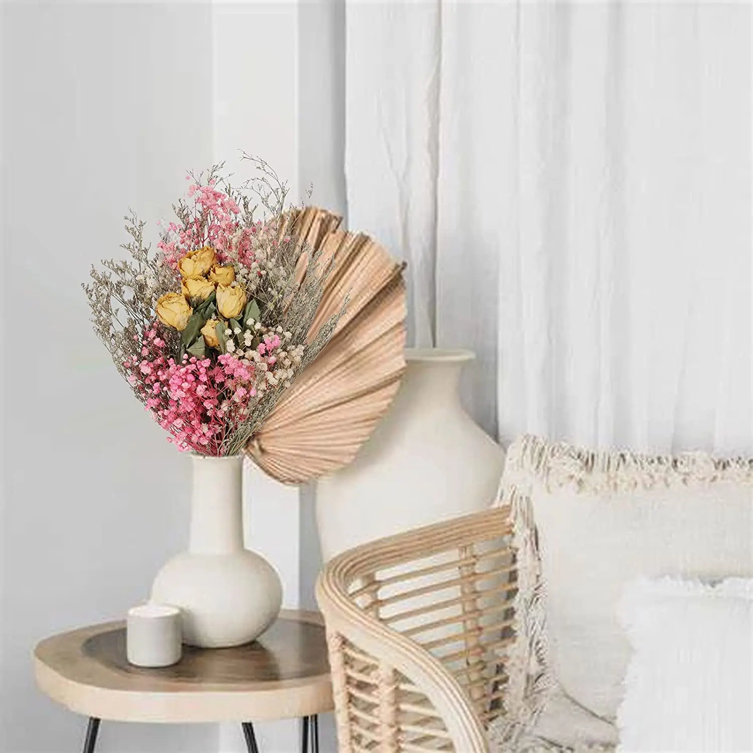 Высушенные детские цветы HFlora 8 2*17 7 дюймов натуральный Декоративный букет цветов ветки для ВАЗ домашний цветочный магазин