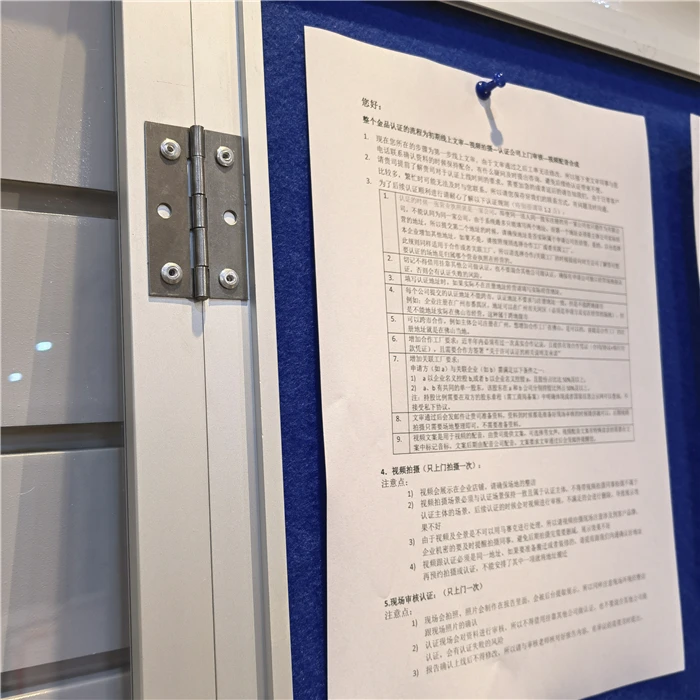 Wholesale Office Wall Mounted Lockable Bulletin Board Classroom Acrylic Door Gray Fabric Showcase Indoor Notice Board With Lock