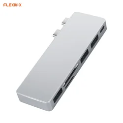 USB C Hub, Power Expand+ 6-in-1 USB C Hub Adapter 5Gbps Data Ports for Macbook Pro 2020 13 15 MacBook Air 2018 2019