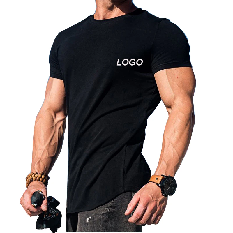 Hot Sales 160-240 Gsm 100% Polyester Reflective Fabric Quick Drying t Shirt Custom Sport Mens Gym Wear Tshirt