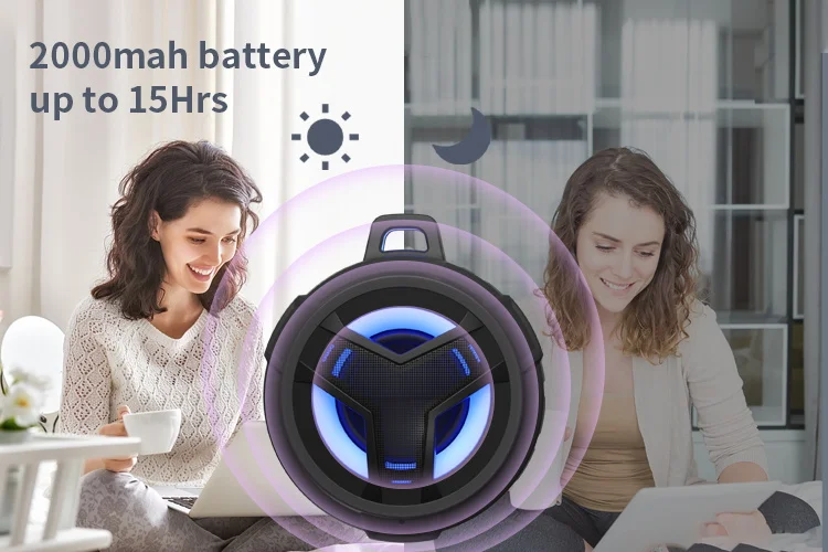 4 дюйма велосипедный светодиодный фонарь на открытом воздухе колонки ipx7 водонепроницаемый беспроводной портативный мини-динамик синий