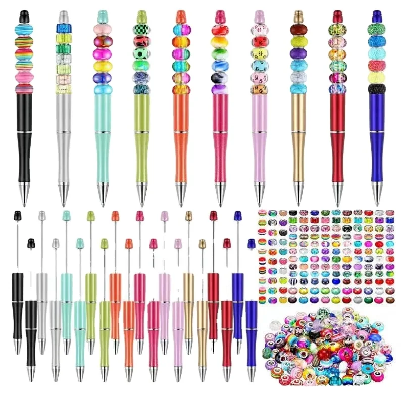 Ballpoint Pen Decorative Beaded Gift Beaded DIY Plastic Ballpoint Pen