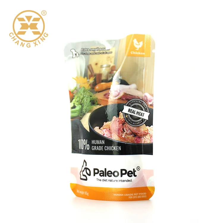 High Temperature Retort Packaging Bag Small Stand up Cat Wet Food in Jelly Pouch Retort Pouch