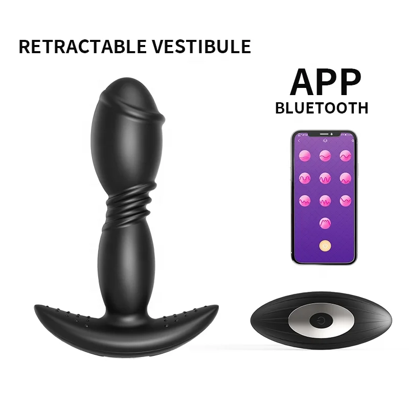 High Quality Remote Control Prostate Massager Vibrating Sex Toys Anal Butt Plug for Men Masturbating