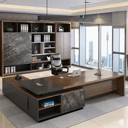 Современная Деревянная мебель для офиса, стол для руководителей, офисный стол