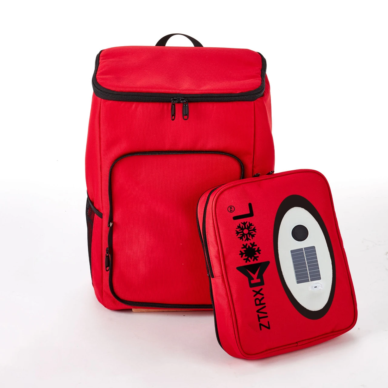 Solar&USB Charge Thermal Backpack Waterproof Thickened Cooler Bag Large Insulated Bag Picnic Cooler Backpack Refrigerator Bag