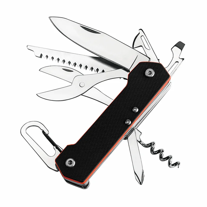 Grand Harvest G10 Handle Nice Multi Function Knife Security Knife Silver Pocket Knife