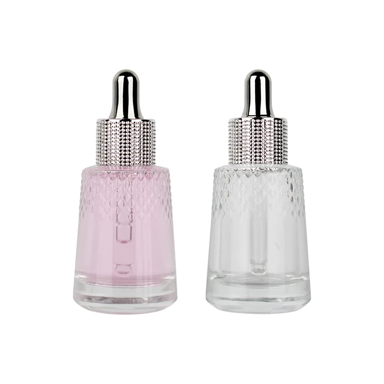 glass dropper bottle 30 ml skincare packaging other cosmetic frosted glass bottle with dropper new year Christmas gift cosmetic bottles