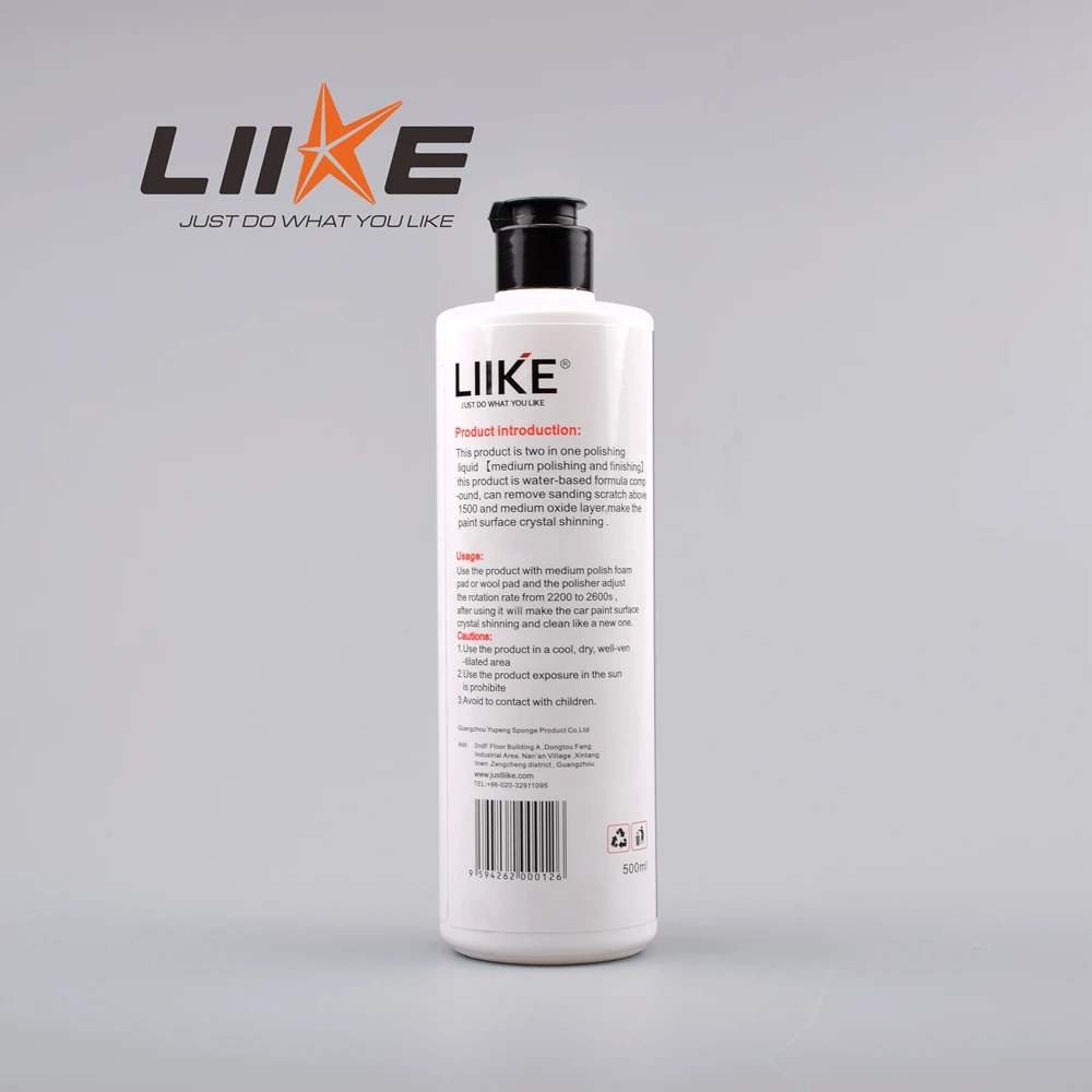 Q-1500Car care rubbing compound  liquid for DA polisher