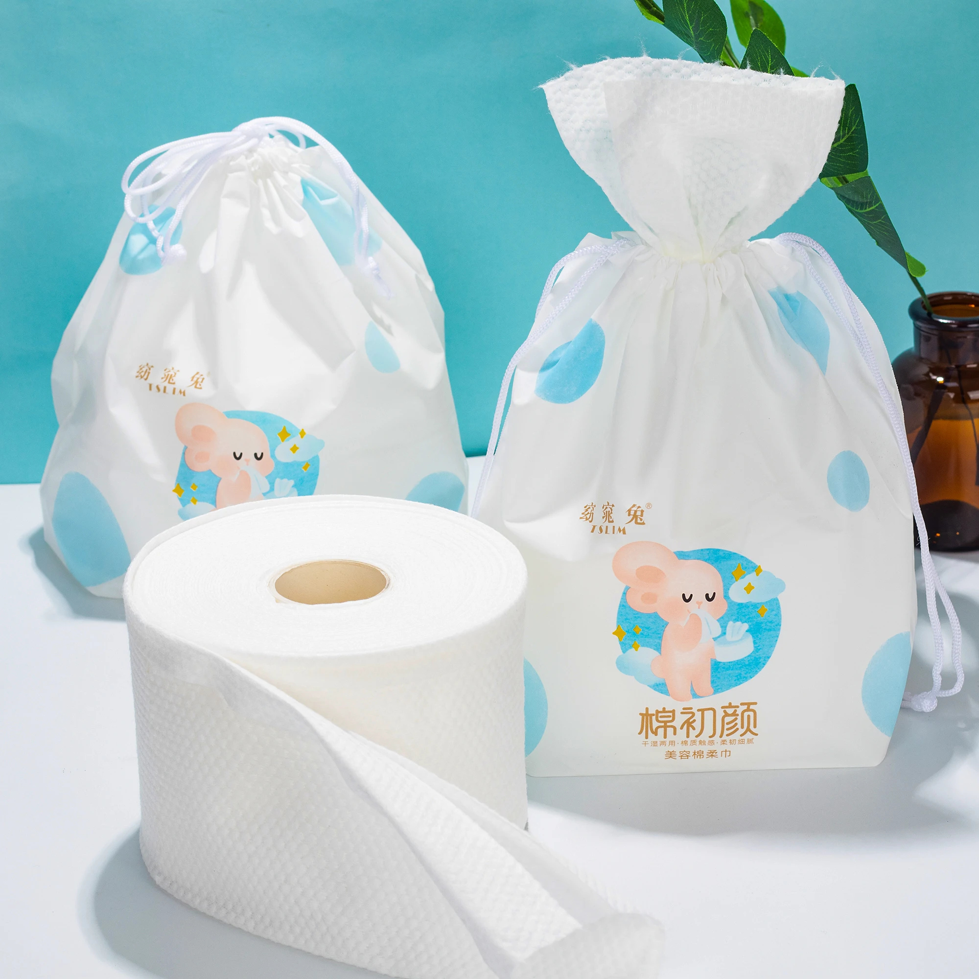 Disposable towels roll Soft and absorbent cleaning Soft beauty salon disposable facial towel