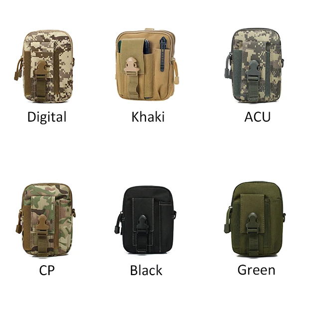 Outdoor Waterproof Mobile Phone Fanny Pack Wear Belt Hanging Bag Tactical Fanny Back Tactical Shoulder Bag